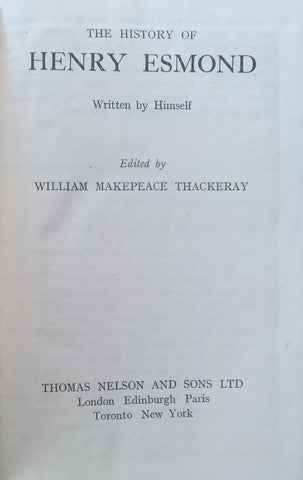 The History of Henry Esmond | William Makepeace Thackeray