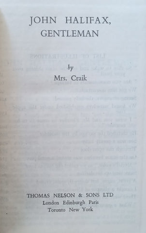 John Halifax, Gentleman | Mrs. Craik