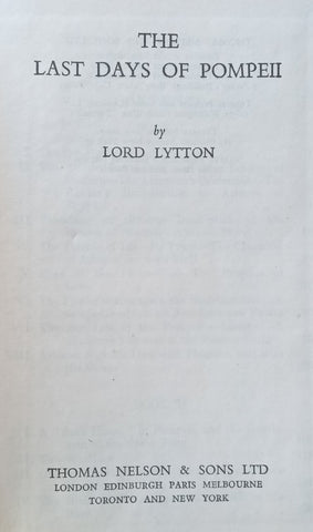 The Last Days of Pompeii | Lord Lytton