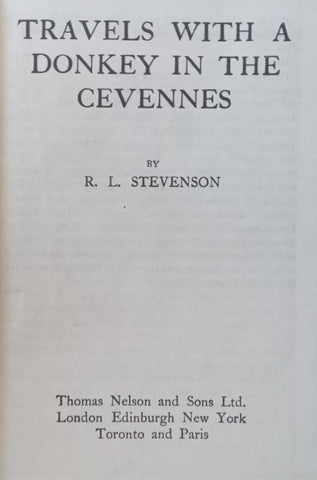 Travels with a Donkey in the Cevennes | Robert Louis Stevenson