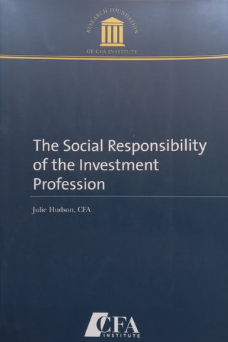 Social Responsibility of the Investment Profession | Julie Hudson