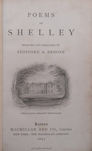 Poems of Shelley (Published 1897) | Stopford A. Brooke
