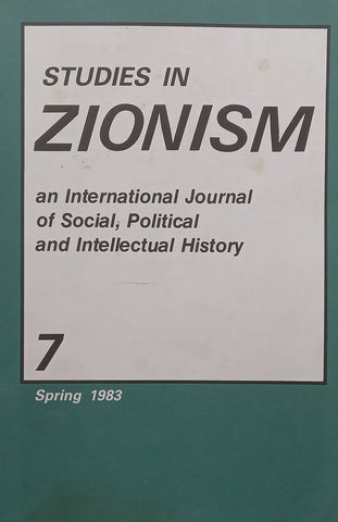 Studies in Zionism (Spring 1983)