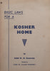 Basic Laws for a Kosher Home | Rabbi Dr. M. Kossowsky