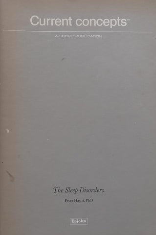 The Sleep Disorders (Current Concepts Series) | Peter Hauri