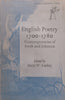 English Poetry, 1700-1780: Contemporaries of Swift and Johnson | David W. Lindsay (Ed.)