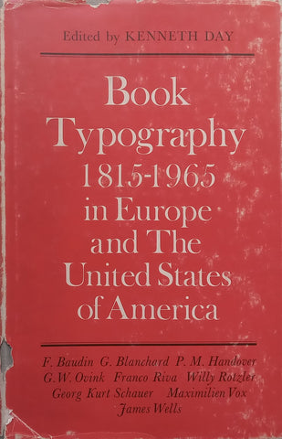 Book Typography 1815-1965 in Europe and the United States of America | Kenneth Day (Ed.)