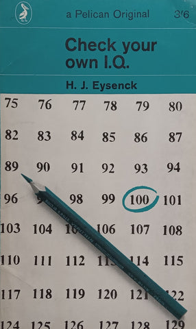Check Your Own I.Q. | H. J. Eysenck