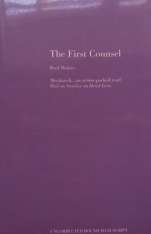 The First Counsel (Proof Copy) | Brad Meltzer