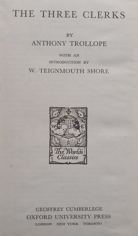 The Three Clerks | Anthony Trollope