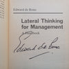 Lateral Thinking for Management (Signed by Author) | Edward de Bono