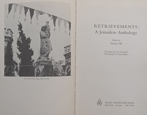 Retrievements: A Jerusalem Anthology | Dennis Silk (Ed.)