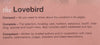 The Lovebird | Dirk van den Abeele