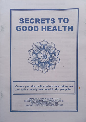 Secrets to Good Health