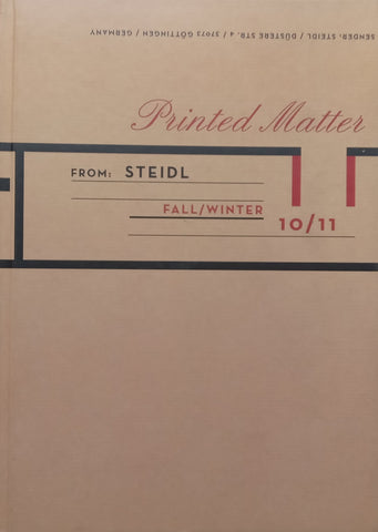 Printed Matter (Steidl Catalogue, Fall/Winter 10/11)