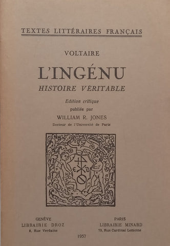 L’Ingenu: Histoire Veritable (French) | Voltaire