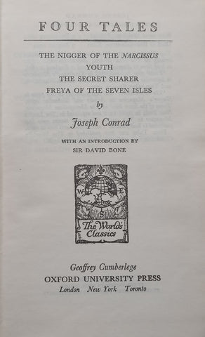 Four Tales (The N..... of the Narcissus, Youth, The Secret Sharer, Freya of the Seven Isles) | Joseph Conrad