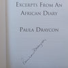 Excerpts from an African Diary (Signed by Author) | Paula Draycon