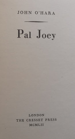 Pal Joey | John O’Hara