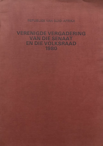 Verenigde Vergadering van die Senaat en die Volksraad 1980 (Afrikaans)