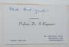 Perspective on Judaism (With Author’s Business Card, Inscribed) | Rabbi Prof. S. Rappaport