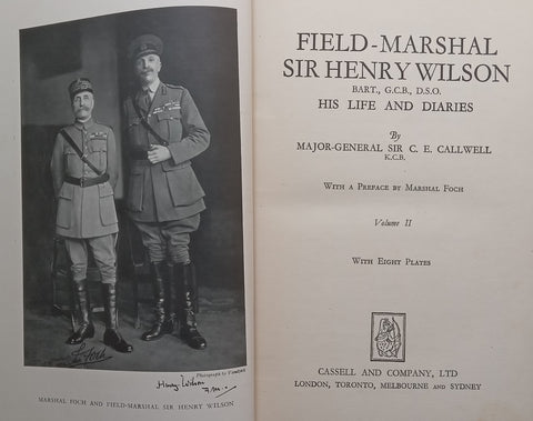 Field-Marshall Sir Henry Wilson: His Life and Diaries (Vol. 2 Only) | Sir C. E. Callwell