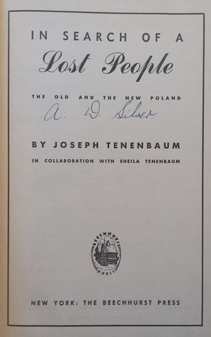In Search of a Lost People: The Old and the New Poland | Joseph Tenenbaum