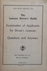 The Learner Driver’s Guide: Examination of Applicants for Driver’s Licences, Questions and Answers (Published c. 1966, English/Afrikaans)