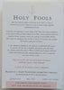 Holy Fools (Proof Copy) | Joanne Harris