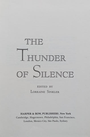 The Thunder of Silence | Lorraine Sinkler (Ed.)