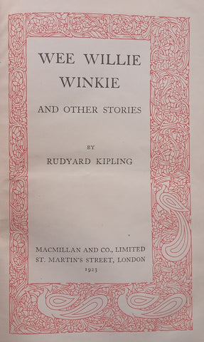 Wee Willie Winkie (Published 1923) | Rudyard Kipling
