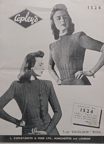 Lady’s Twin Set Jumper and Cardigan (Instructional Booklet)