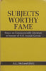 Subjects Worthy Fame: Essays on Commonwealth Literature in Honour of H. H. Anniah Gowda (Copy of Stephan Gray) | A. L. McLeod (Ed.)