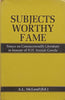 Subjects Worthy Fame: Essays on Commonwealth Literature in Honour of H. H. Anniah Gowda (Copy of Stephan Gray) | A. L. McLeod (Ed.)