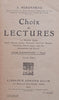 Choix de Lectures: Course Elementaire 2me Degre (French, Published 1934) | A. Mironneau