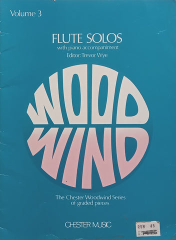 Flute Solos with Piano Accompaniment, Vol. 3 | Trevor Wye (Ed.)