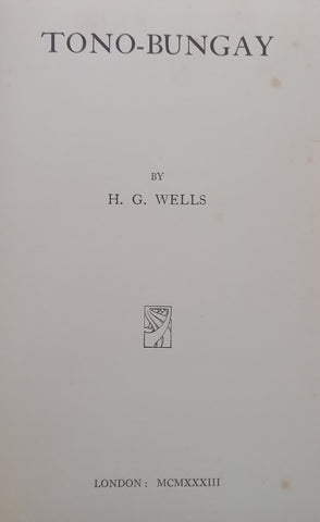 Tono-Bungay | H. G. Wells