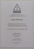 Johan Moolman (Invitation Card to an Exhibition of his Work)
