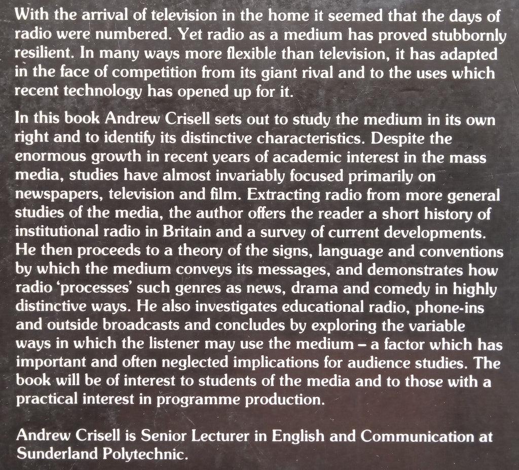 Andrew Routledge Understanding Radio | Andrew CrisellPublisher: Routledge (1992)ISBN ...