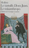 Le Tartuffe, Dom Juan, Le Misanthrope (French) | Moliere