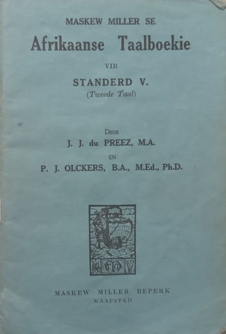 Afrikaanse Taalboekie vir Standerd V (Afrikaans) | J. J. du Preez &amp; P. J. Olkers