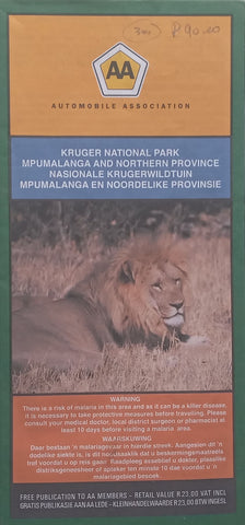 Kruger National Park, Mpumalanga and Northern Province (Map)