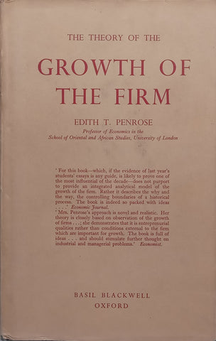 The Theory of the Growth of the Firm | Edith T. Penrose