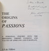 The Origins of Passions: An Anthropomorphic Perspective (Inscribed by Author) | J. F. de Villiers