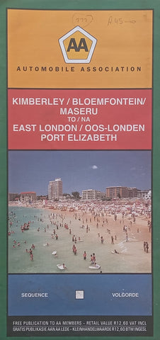 Kimberley/Bloemfontein/Maseru to East London/Port Elizabeth AA Road Map