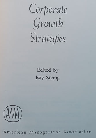Corporate Growth Strategies | Isay Stemp (Ed.)