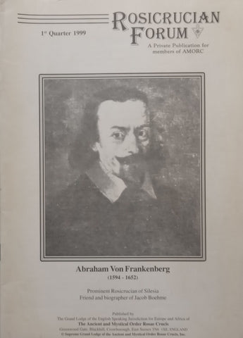 Rosicrucian Forum (1st Quarter, 1999)