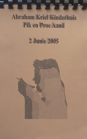 Abraham Kriel Kinderhuis Pik en Proe Aand Resepteboek (Afrikaans)