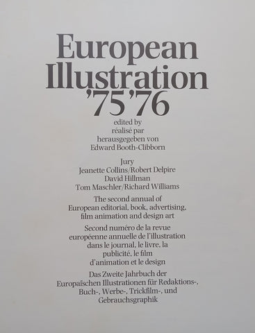 European Illustration ‘75 ‘76 | Edward Booth-Clibborn (Ed.)