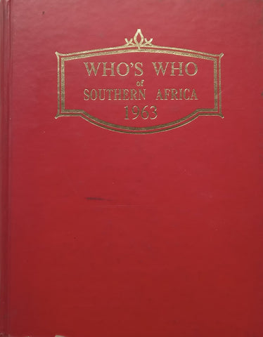 Who’s Who of Southern Africa 1963